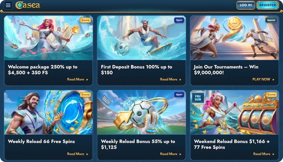 Promozioni e bonus Casea Casino